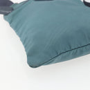 PRADA Shoulder Bag Nylon Blue Silver Auth 155943-11