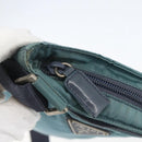 PRADA Shoulder Bag Nylon Blue Silver Auth 155943-10