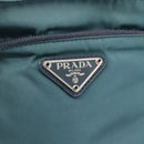 PRADA Shoulder Bag Nylon Blue Silver Auth 155943-18