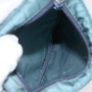 PRADA Shoulder Bag Nylon Blue Silver Auth 155943-18