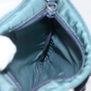 PRADA Shoulder Bag Nylon Blue Silver Auth 155943-19
