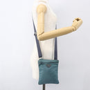PRADA Shoulder Bag Nylon Blue Silver Auth 155943-23