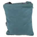 PRADA Shoulder Bag Nylon Blue Silver Auth 155943-3
