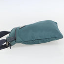 PRADA Shoulder Bag Nylon Blue Silver Auth 155943-3