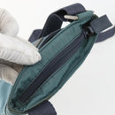 PRADA Shoulder Bag Nylon Blue Silver Auth 155943-6