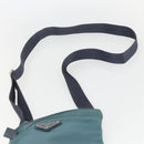 PRADA Shoulder Bag Nylon Blue Silver Auth 155943-14