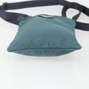 PRADA Shoulder Bag Nylon Blue Silver Auth 155943-9