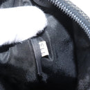 PRADA Sports Hand Bag Wool Gray Silver Auth 155944-21