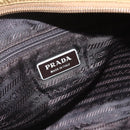 PRADA Shoulder Bag Nylon Brown Silver Auth 155945-16