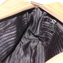 PRADA Shoulder Bag Nylon Brown Silver Auth 155945-20