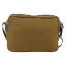 PRADA Shoulder Bag Nylon Brown Silver Auth 155945-3