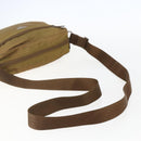 PRADA Shoulder Bag Nylon Brown Silver Auth 155945-7