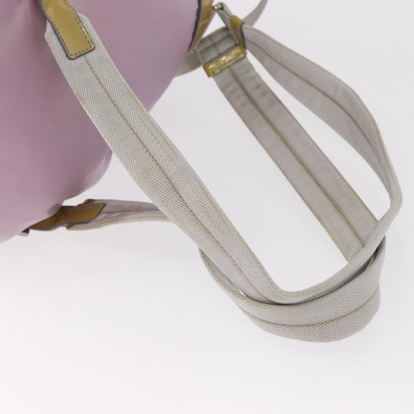 PRADA Backpack Nylon Pink Silver Auth 155946