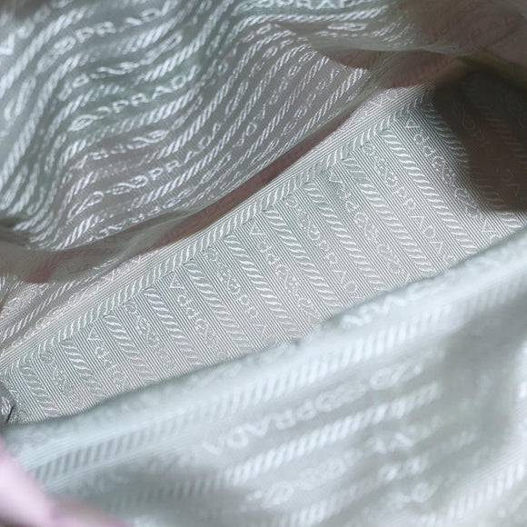 PRADA Backpack Nylon Pink Silver Auth 155946