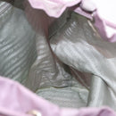 PRADA Backpack Nylon Pink Silver Auth 155946-23