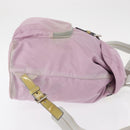 PRADA Backpack Nylon Pink Silver Auth 155946-3