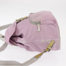 PRADA Backpack Nylon Pink Silver Auth 155946-5