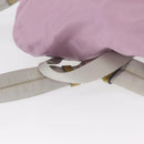 PRADA Backpack Nylon Pink Silver Auth 155946-7