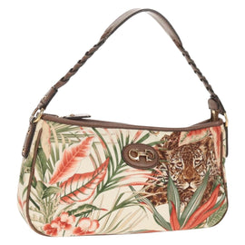 Salvatore Ferragamo Shoulder Bag Nylon Multicolor Gold Auth 155947V