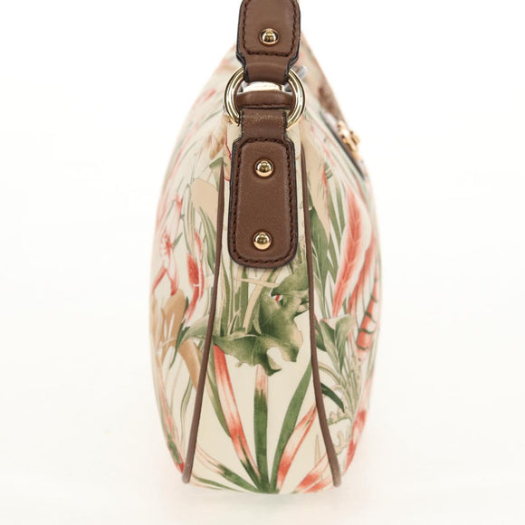 Salvatore Ferragamo Shoulder Bag Nylon Multicolor Gold Auth 155947V