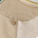 CHANEL Chain Tote Bag No5 Canvas Beige Silver CC Auth 155949-11