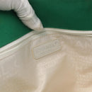 CHANEL Chain Tote Bag No5 Canvas Beige Silver CC Auth 155949-15