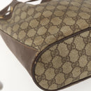 GUCCI GG Supreme Web Sherry Line Bag PVC Beige Gold 164 02 034 Auth 155951-13