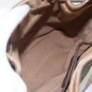 GUCCI GG Supreme Web Sherry Line Bag PVC Beige Gold 164 02 034 Auth 155951-17