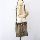 GUCCI GG Supreme Web Sherry Line Bag PVC Beige Gold 164 02 034 Auth 155951-22