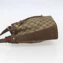 GUCCI GG Supreme Web Sherry Line Bag PVC Beige Gold 164 02 034 Auth 155951-4