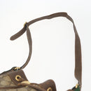 GUCCI GG Supreme Web Sherry Line Bag PVC Beige Gold 164 02 034 Auth 155951-8