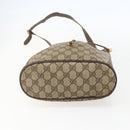 GUCCI GG Supreme Web Sherry Line Bag PVC Beige Gold 164 02 034 Auth 155951-9