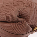 BVLGARI Chandra Shoulder Bag Leather Pink Gold Auth 155952-13