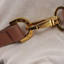 BVLGARI Chandra Shoulder Bag Leather Pink Gold Auth 155952-15