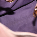 BVLGARI Chandra Shoulder Bag Leather Pink Gold Auth 155952-17