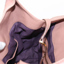 BVLGARI Chandra Shoulder Bag Leather Pink Gold Auth 155952-19