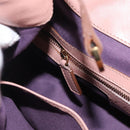 BVLGARI Chandra Shoulder Bag Leather Pink Gold Auth 155952-20