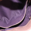 BVLGARI Chandra Shoulder Bag Leather Pink Gold Auth 155952-21