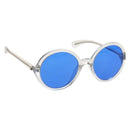 CHANEL Sunglasses plastic Blue CC Auth 155953M-1