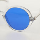 CHANEL Sunglasses plastic Blue CC Auth 155953M-10