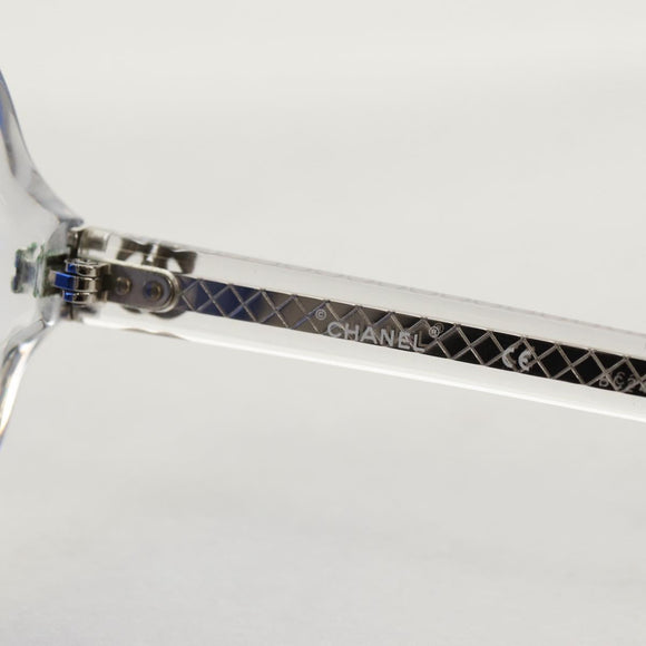 CHANEL Sunglasses plastic Blue CC Auth 155953M