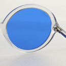 CHANEL Sunglasses plastic Blue CC Auth 155953M-16