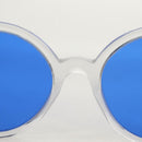 CHANEL Sunglasses plastic Blue CC Auth 155953M-17