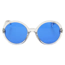 CHANEL Sunglasses plastic Blue CC Auth 155953M-2