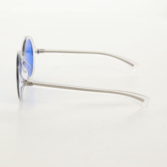 CHANEL Sunglasses plastic Blue CC Auth 155953M