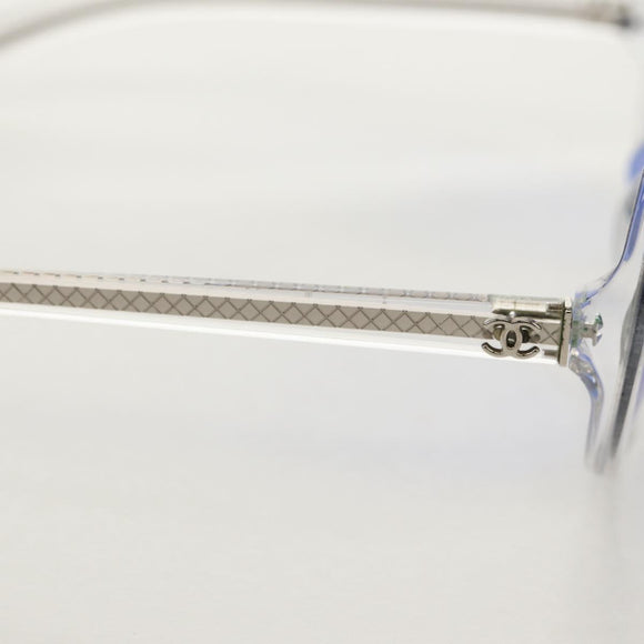 CHANEL Sunglasses plastic Blue CC Auth 155953M