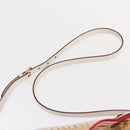 PRADA Shoulder Bag Saffiano leather Raffia Beige Gold Auth 155954SAM-11