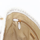 PRADA Shoulder Bag Saffiano leather Raffia Beige Gold Auth 155954SAM-23