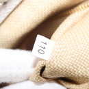 PRADA Shoulder Bag Saffiano leather Raffia Beige Gold Auth 155954SAM-25