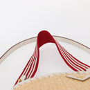 PRADA Shoulder Bag Saffiano leather Raffia Beige Gold Auth 155954SAM-9